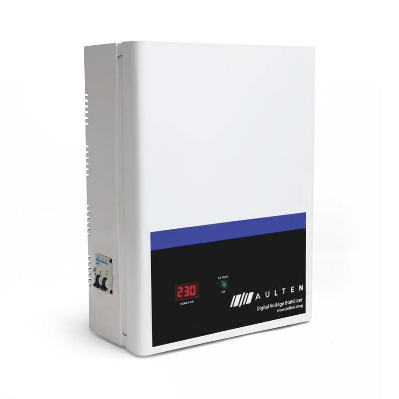 Aulten Mainline Voltage Stabilizer For Home 5 Kva Heavy Duty 4000W 130V-280V Ad020 (White) | 2 Year Warraty
