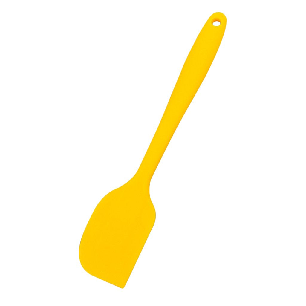 Ujeavette Long Handle Silicone Spatula HeatResistant Cake Decorating Scraper Yellow