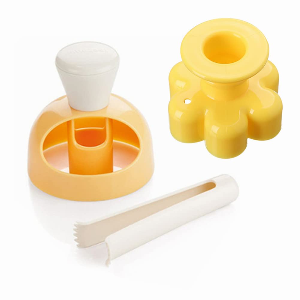 Donut Cutters Set Maker 3 Inch Doughnut Cutter Mold, Plastic Round Cookie Cutter For Baking With Dipping Plier, Non-Stick Bread