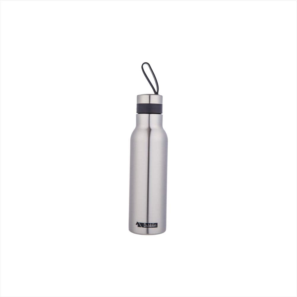 Dubblin Jewel Stainless Steel Sipper Water Bottle, Bpa Free, Sports Water Bottle (Silver 700Ml)