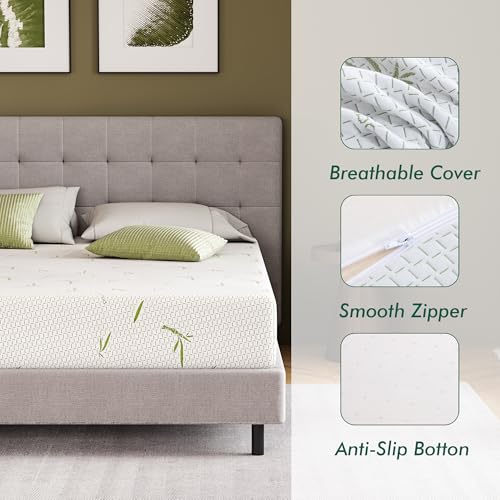 Emerspring 8 Inch Full Gel Memory Foam Mattress Medium-Firm Mattress, Premium Pressure, Mattress In A Box, Certipur-Us Certified