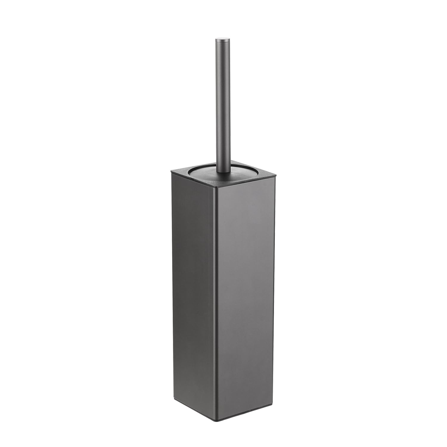 BGL Standing Toilet Brush and Holder GunGrey Aluminium Toilet Bowl Cleaner Brush and Holder for Bathroom Storage and Organizatio