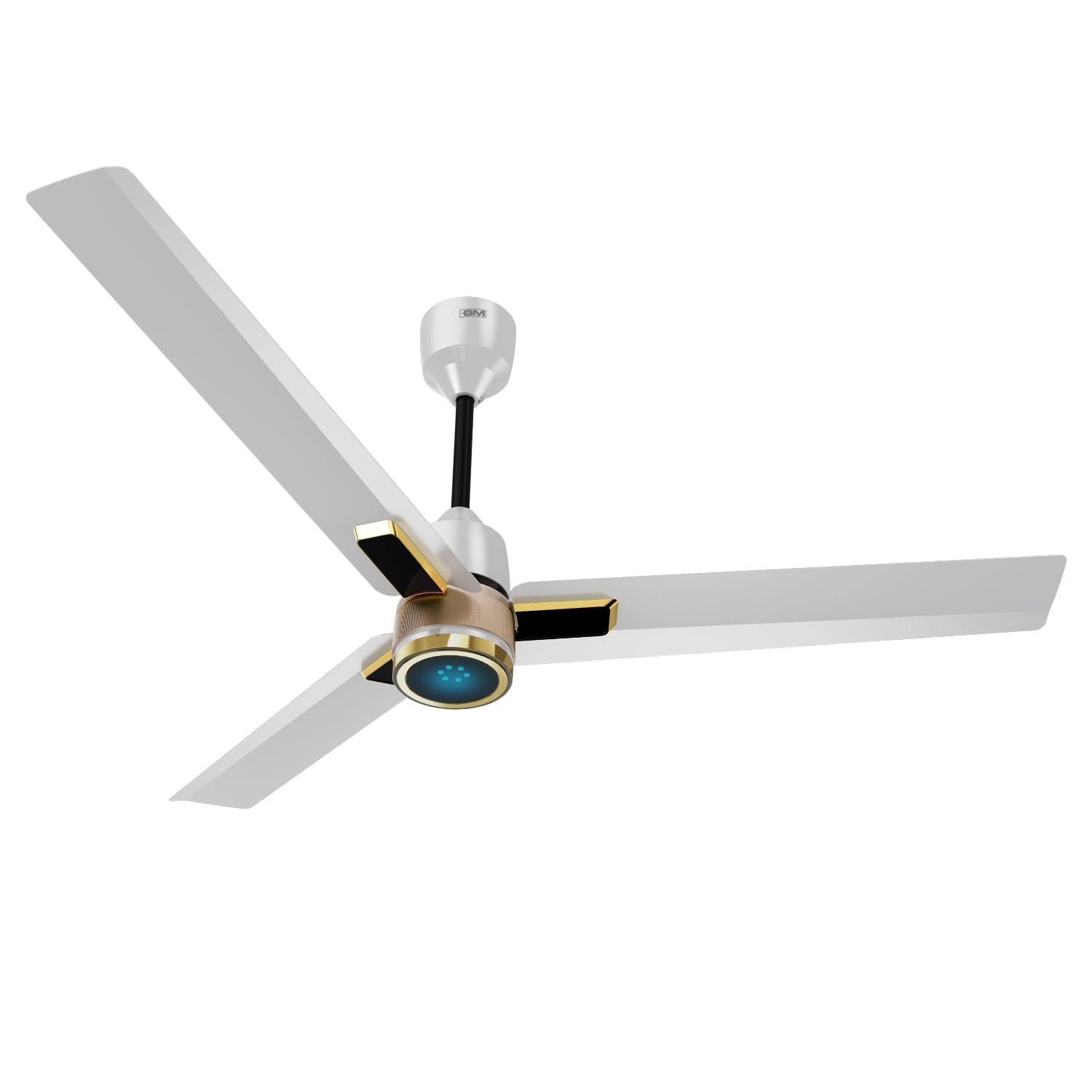 Gm Aero 360 White Gold 1200 Mm Bldc Ceiling Fan, Bee 5 Star Energy Saving, 350 Rpm | Aerodynamic Blades For Better Air Flow | Lo