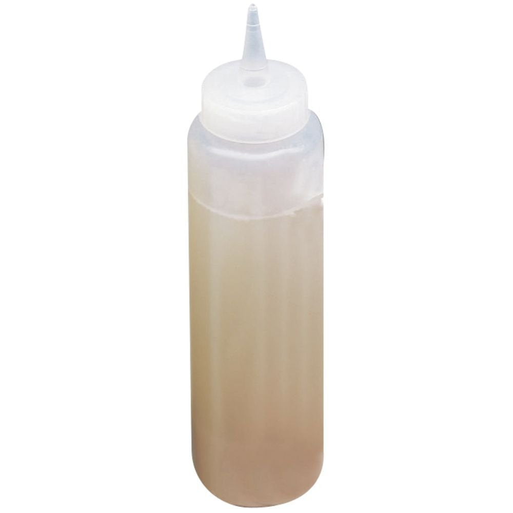 Vollrath 52063 Clear 12 Ounce Squeeze Dispenser Bottle With Cap