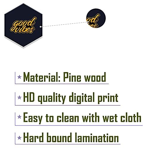 It2M Wooden Wall Decor Set Of 11 Multicolour - Spw3