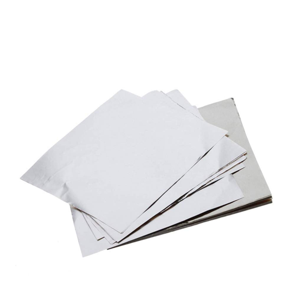 Wowagoga 6X6 Inches Aluminum Foils Paper Chocolate Candy Wrapping/Packing Sheets, Silver,Pack Of 200