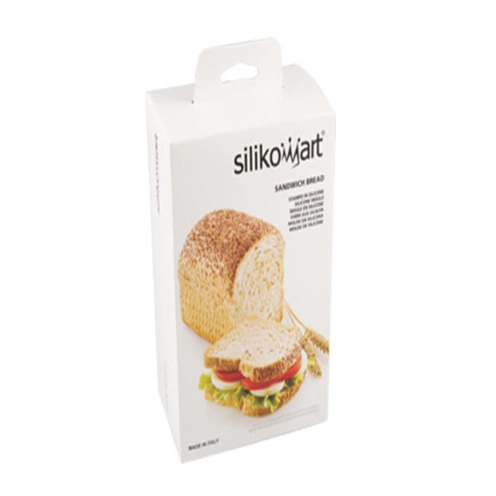Silikomart 21.004.13.0065 3D Bread Loaf Baking Tin 15 X 10 X 7.5 Cm - Grey