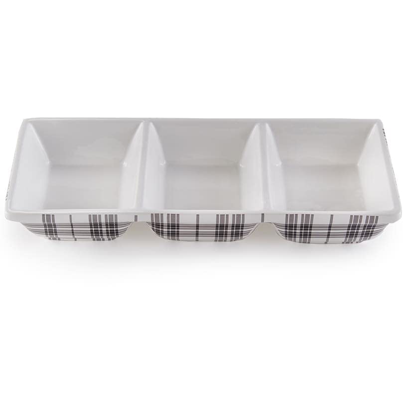 Plaid Entertaining Collection - Condiment Tray