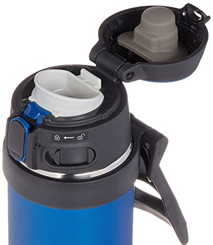 Zojirushi Sm-Qhe48Ak, Flip-And-Go Stainless Mug, 16-Ounce, Cobalt Blue