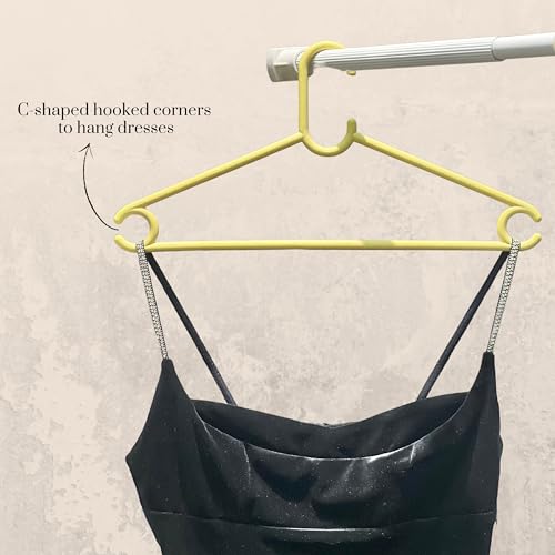 Happy Cove Eco - Friendly Sturdy Cloth Hanger For Wardrobe And Cupboard Rice Husk & Bamboo Fiber Sustainable Durable | Saree Han