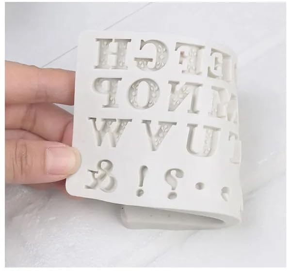 Anyana Mini Letters Alphabet Comma Exclamation Mark Silicone Mold Fondant Mould For Gum Paste Tool Sugar Paste Supplies Birthday