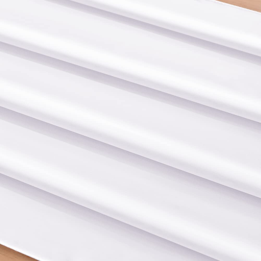 Socomi 14Ft White Chiffon Table Runner 29X170 Inches Sheer Wedding Runner Romantic Rustic Table Runner For Easter Thanksgiving C