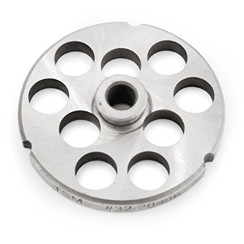 The Sausage Maker - #32 Stainless Steel Grinder Plate With Hub (3/4'')