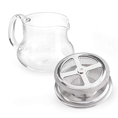 Yama Sitka 12Oz Sitka Glass Teapot With Built-In Mesh Filter, Dishwasher Safe, Ideal For Loose Leaf Tea, Dishwasher Safe