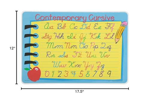 Painless Learning Contemporary Cursive Placemat Large