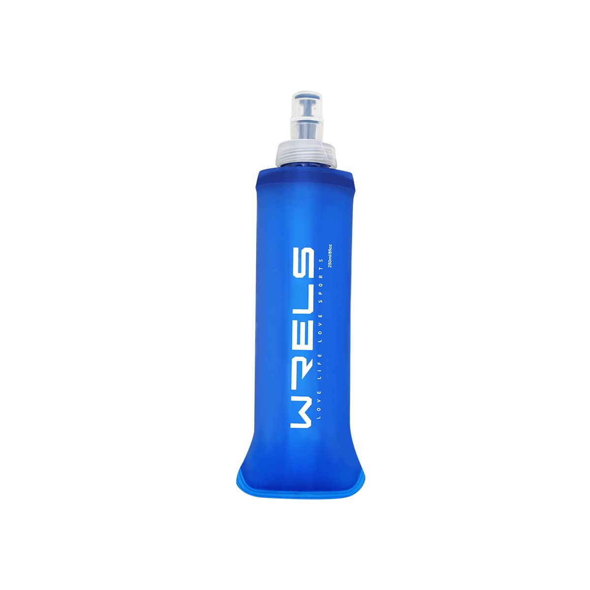 WRELS Soft Flask Collapsible 250ml BPA-Free Water Bottle for Running Hiking Cycling Climbing and Traveling,Camping,Outdoor Sport
