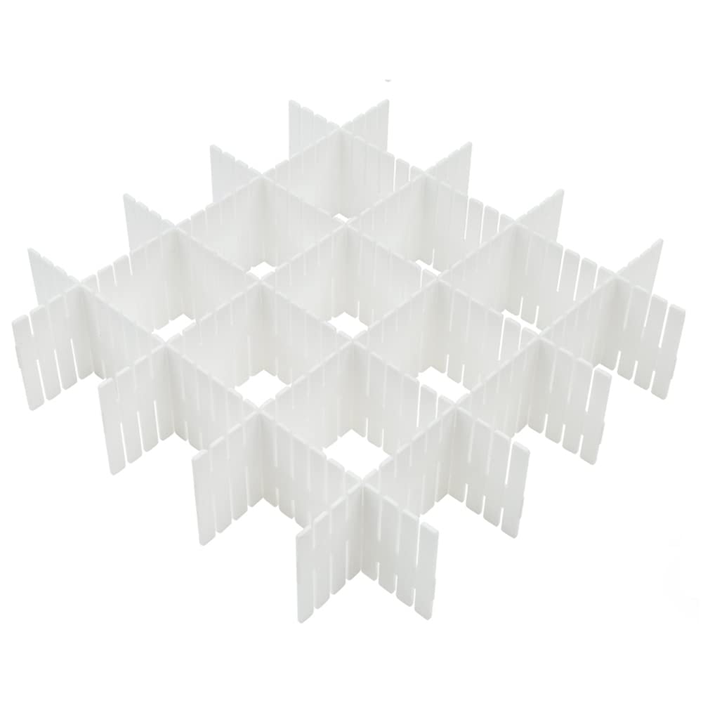 Flytianmy 8Pcs Drawer Dividers, Adjustable Drawer Organizer for Socks, Underwear, Makeup, Can Help Tidy Kitchen, Bedroom, Dresse