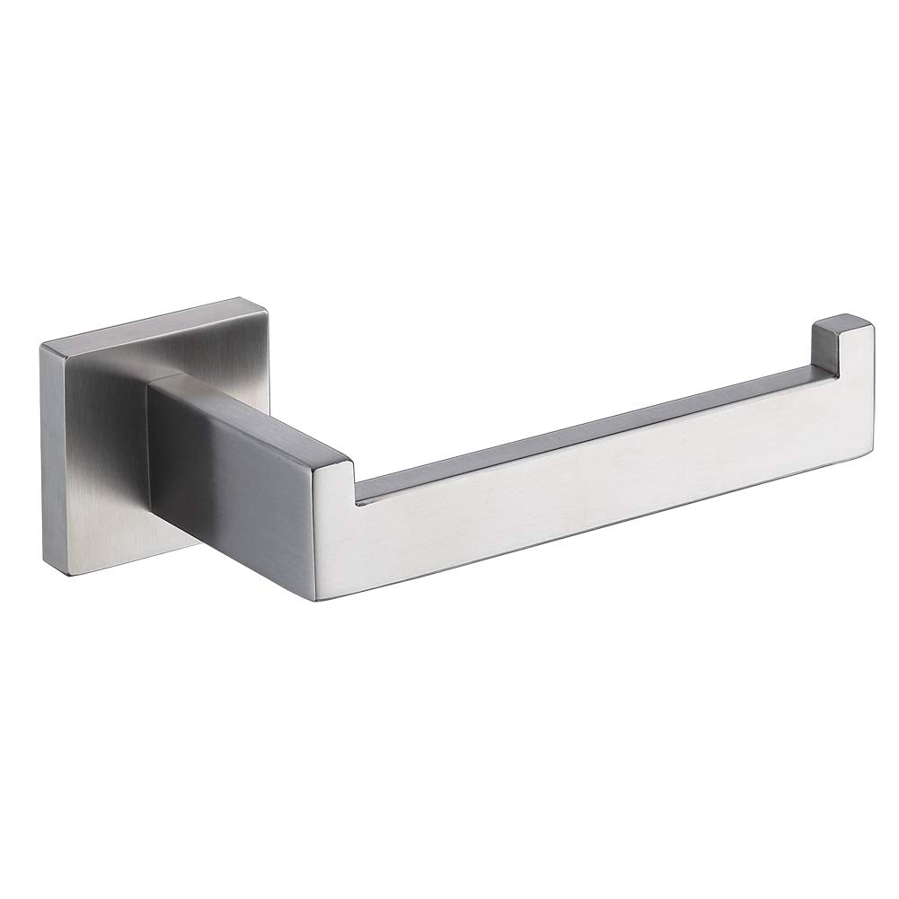 Tastos Toilet Paper Holder Brushed Nickel, Toilet Tissue Roll Holders Dispenser And Hangers Wall Mounted For Bathroom & Kitchen,