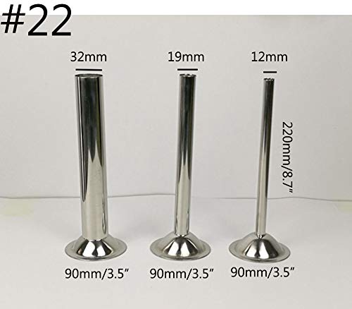 Smokehouse Chef Meat Grinder Sausage Stuffer Tubes Stuffing Kidney Plate Disc Size 22