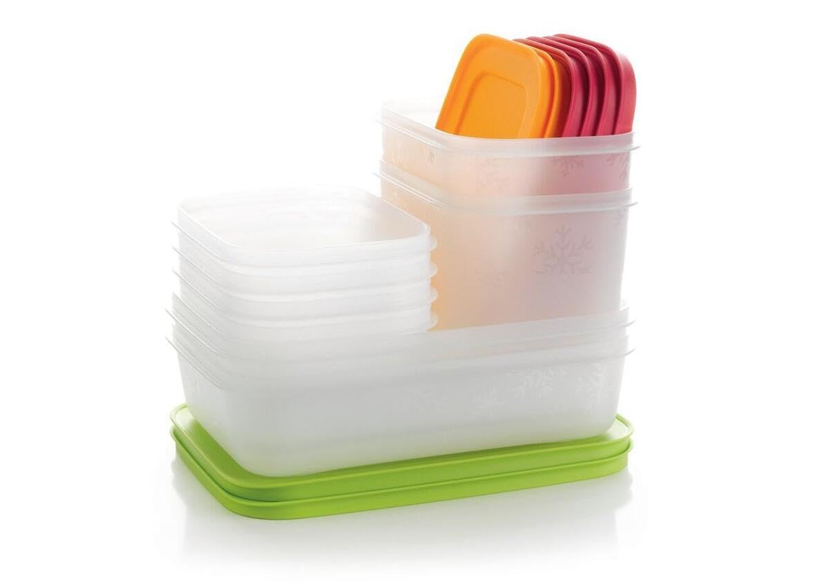 Tupperware Freeze It Starter Set 2X 1,9 Cup, 2X 4.6 Cup, 1X 4.2 Cup