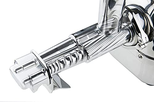 Angel Juicer Ag-7500Sfh Stainless Steel Premium Cold Press Slow Juicer, Sus-304 Food Grade, Anti-Jamming Auto-Reverse Function,