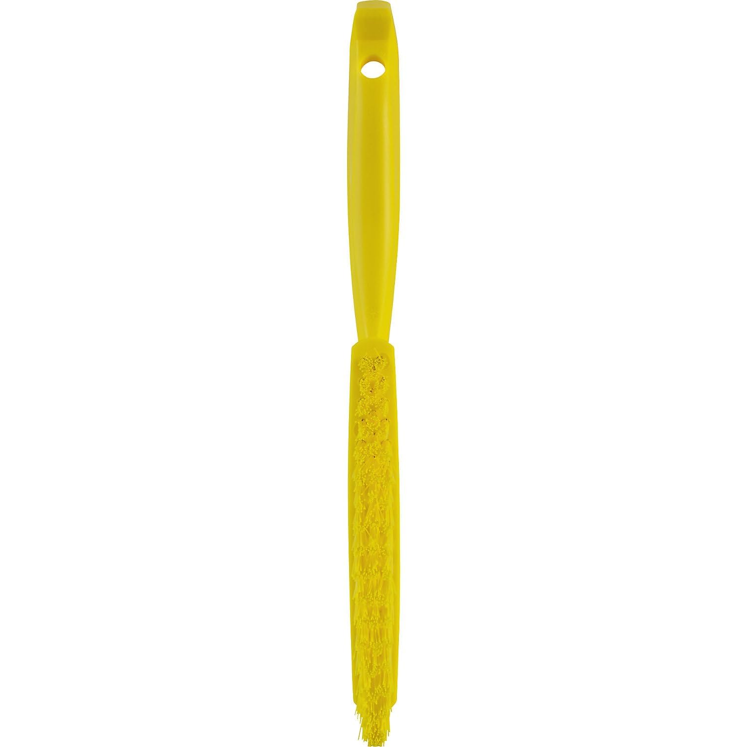 Vikan 41956 Brush,Narrow Hand,Stiff,11 x .75,PP/PBT,Yellow