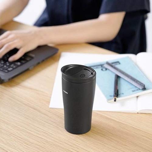 Hario Stf-300-B Tumbler, Black, 10.1 Fl Oz (300 Ml), Thermal Tumbler With Lid