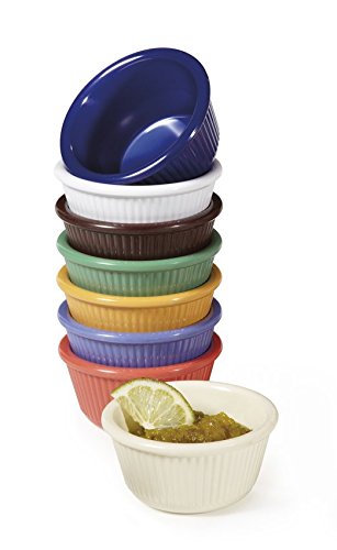 G.E.T. RM-389-MIX 4 Mardi Gras Colors 3 oz. Ramekin, Break Resistant, Melamine, Mix Pack Ofmardi Gras Colors (Pack of 12)