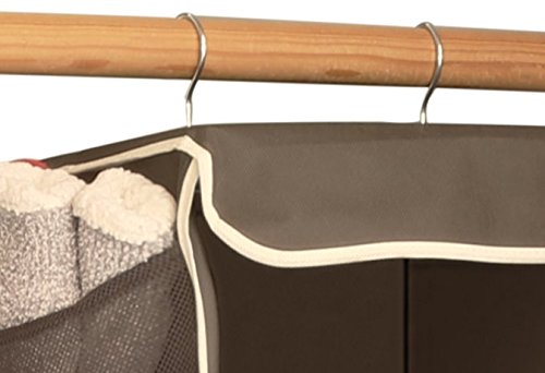 Simple Houseware 5 Shelves Hanging Closet Organizer, Brown