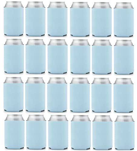 Can Cooler Sleeves Blank Poly Foam (48, Placid Blue)
