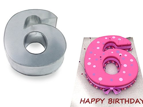 Eurotins The Cakes World Small Number Birthday Wedding Anniversary Cake Tin - 10    X 8    (2.5    Deep) (6)