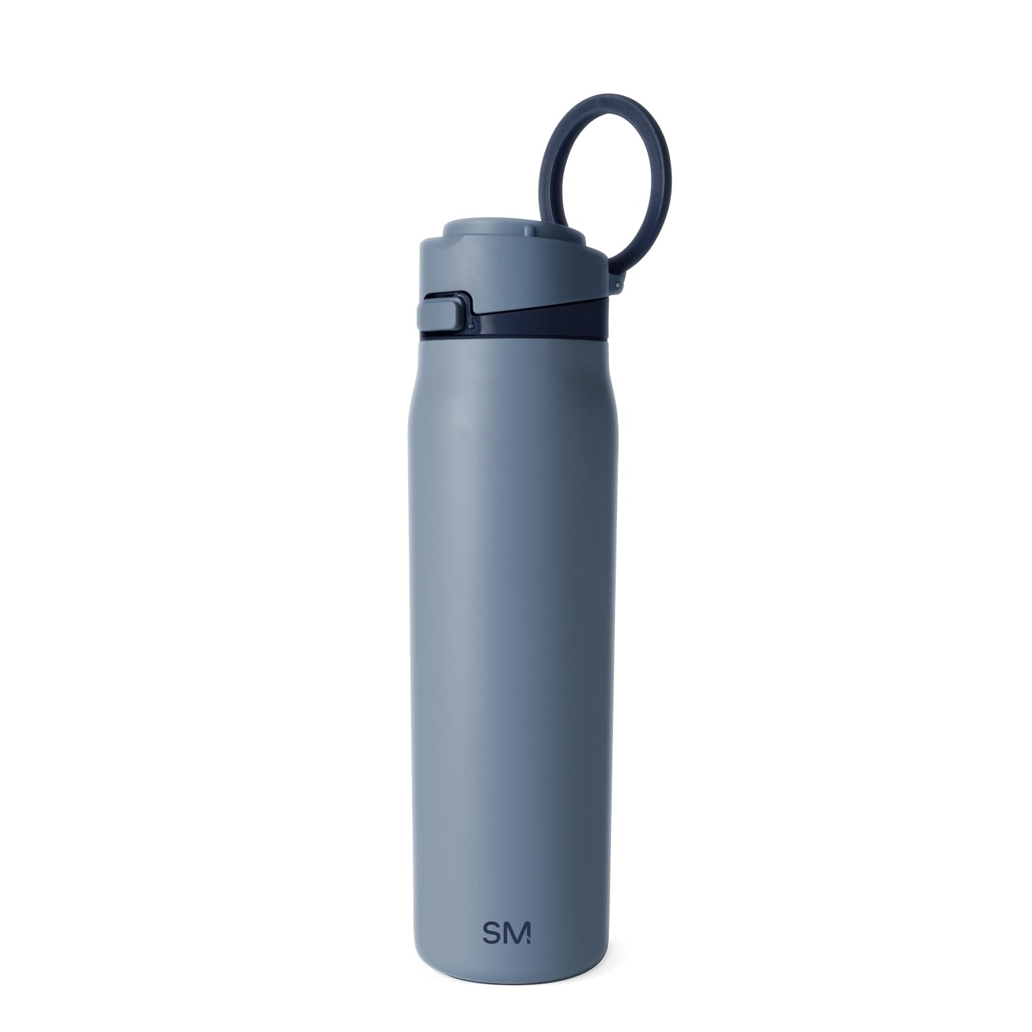 Simple Modern Mesa Loop Water Bottle with Covered Straw and Handle | 24oz Cup Holder Friendly Insulated Stainless Steel Bottles 