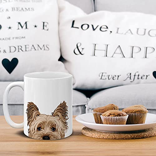 Mugbrew Yorkshire Terrier Dog Ceramic Coffee Mug Tea Cup, 11 Oz