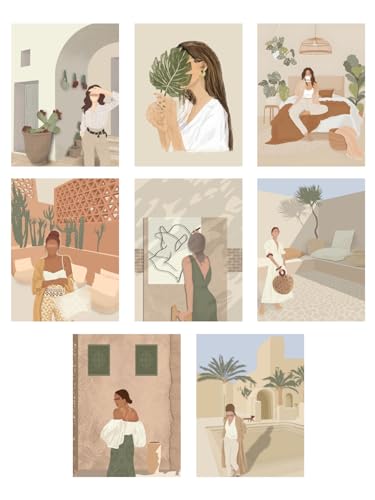 Unquote Wall Dcor Art Posters Collections Set of 15 (6x8 inch) Wall Collage Kit, Aesthetic Posters - Home & Room Dcor Stickers,