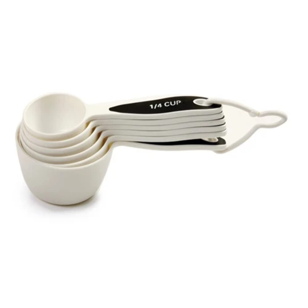 Norpro Grip-Ez Measuring Cup Set Of 6 New Bpa Free Plastic Comfortable Grip, White