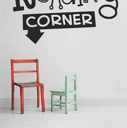 Reading Corner School Daycare Preschool Classroom Library Teacher Kids Students Boy Girl Wall Decal Sticker Size: 10 Inches X 20