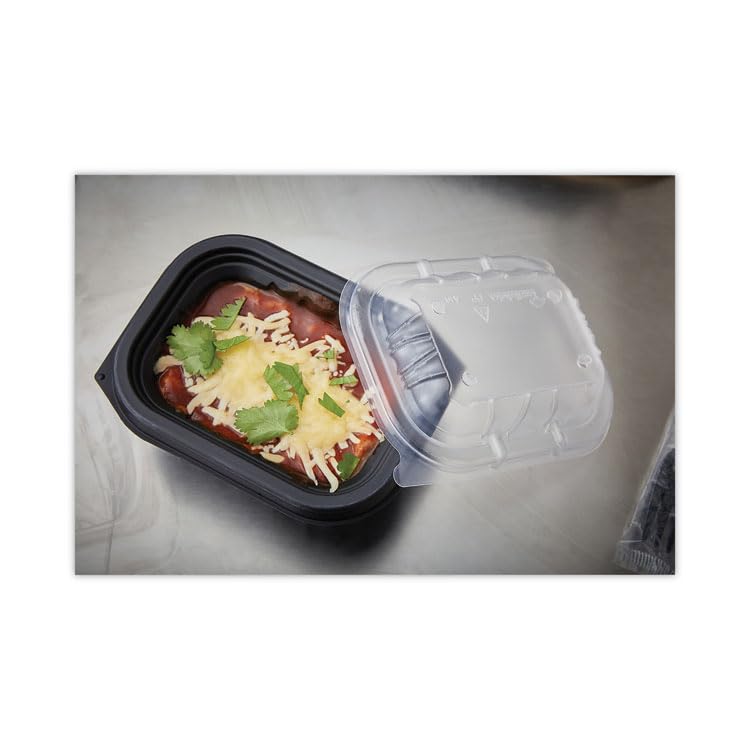 Pactiv Pctycnv6X4Ppdl Earthchoice Entree2Go Takeout Container Vented Lid 5.65 X 4.25 X 0.93 In. - Plastic Clear