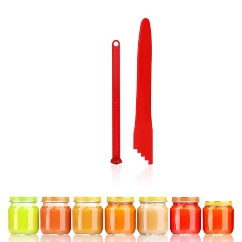Aifeier Et Canning Tools Kit Includes 1Pcs Bubble Popper Bubble Remover And 1Pcs Jar Lid Lifter Magnetic Lid Lifter (Red)