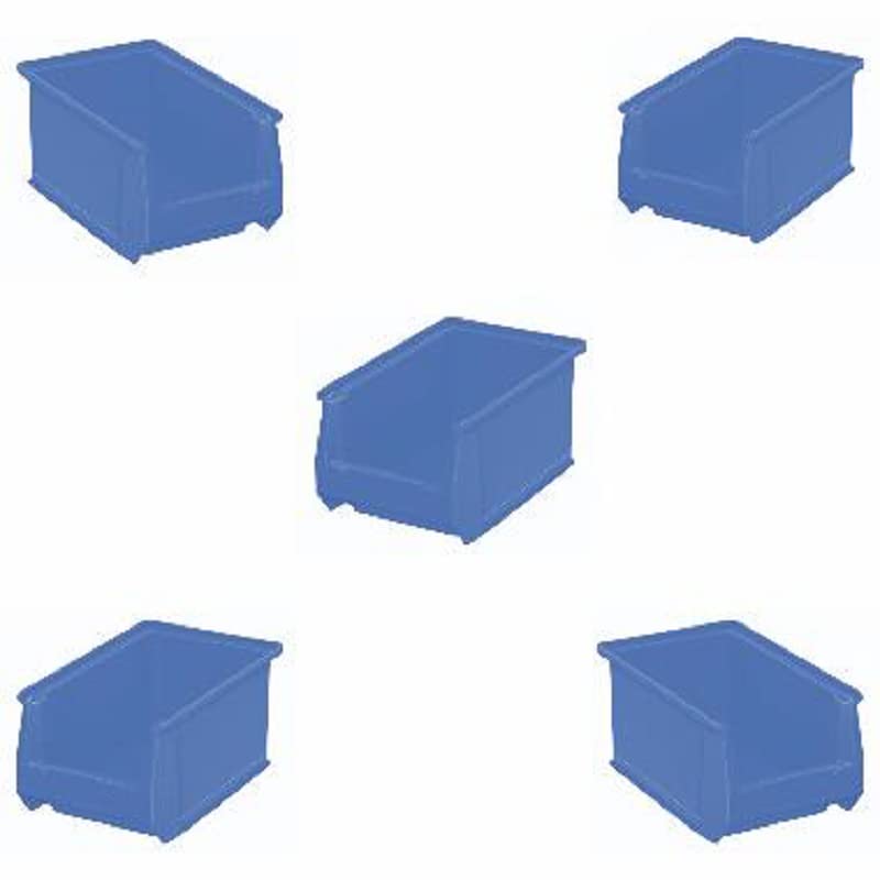 Aura Plast Plastic Bin | Screws Storage | Material Handling | Electronic Material Bin | Strong Heavy Duty Rainforced Base | Engi