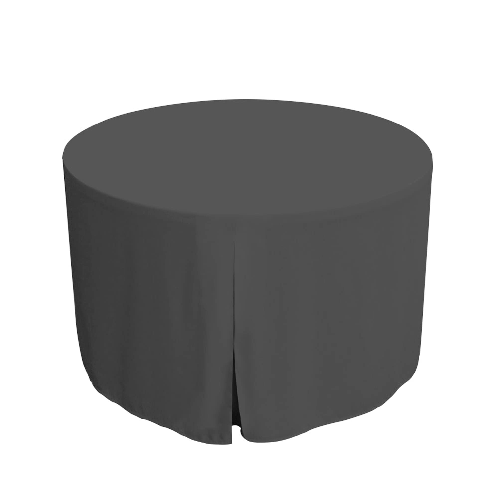 Tablevogue Event Linens Washable Microfiber 48    Inch Fitted Tablecloth Cover for Round Buffet Table, Parties, Holiday Dinner &