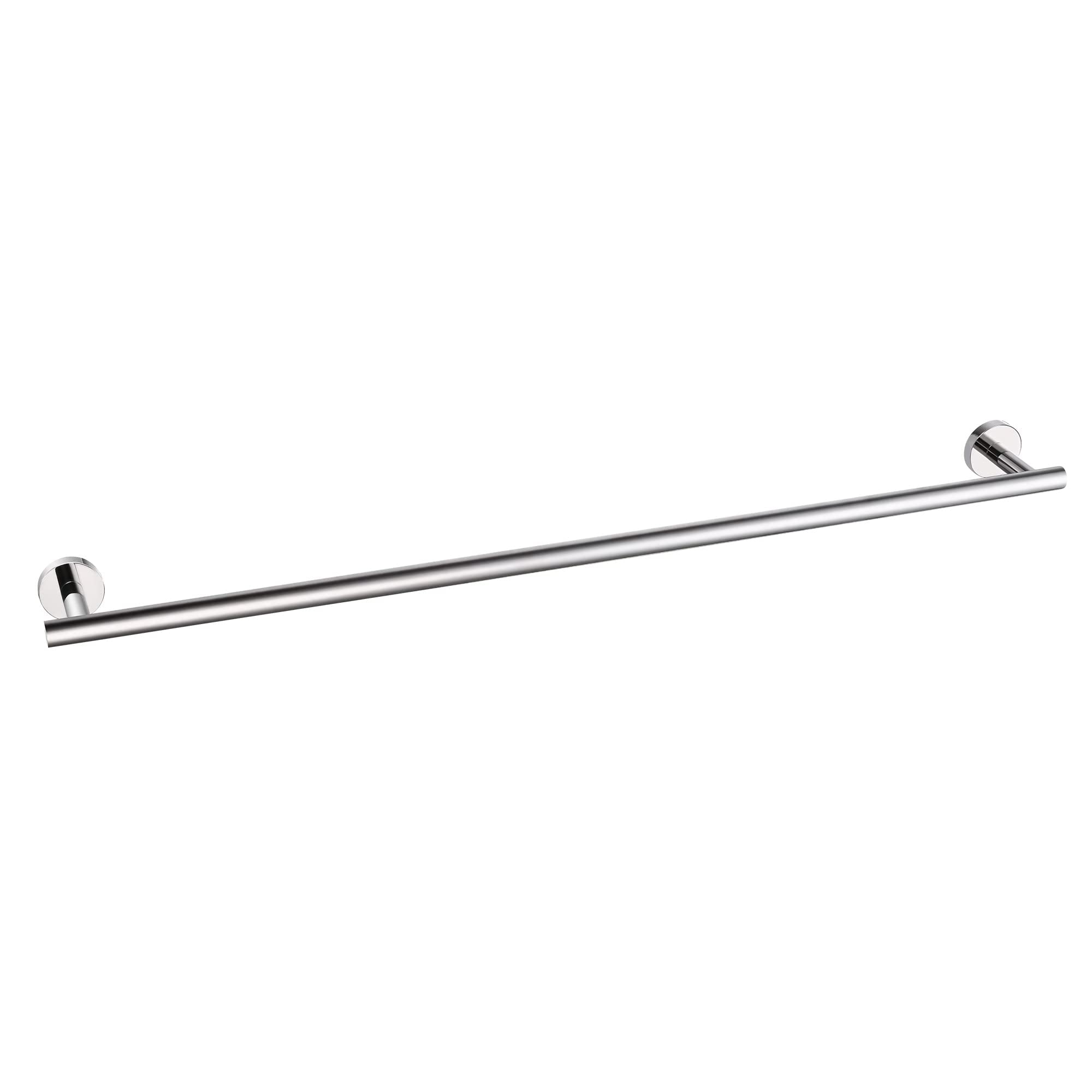 Hitslam Chrome 31.6 Inch Towel Bar For Bathroom, Sus304 Stainless Steel Bathroom Towel Rack Wall Mounted, Modern Home Decor Bath
