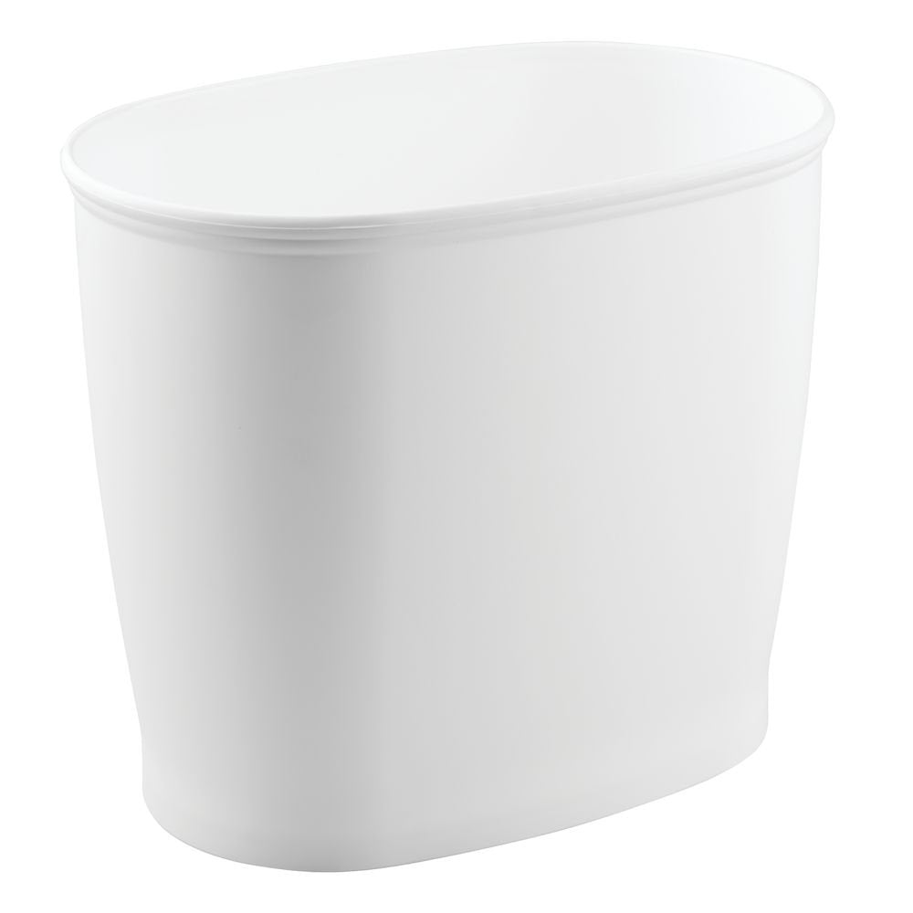 TRASH CAN KENT OVAL WHT (Pack of 1)