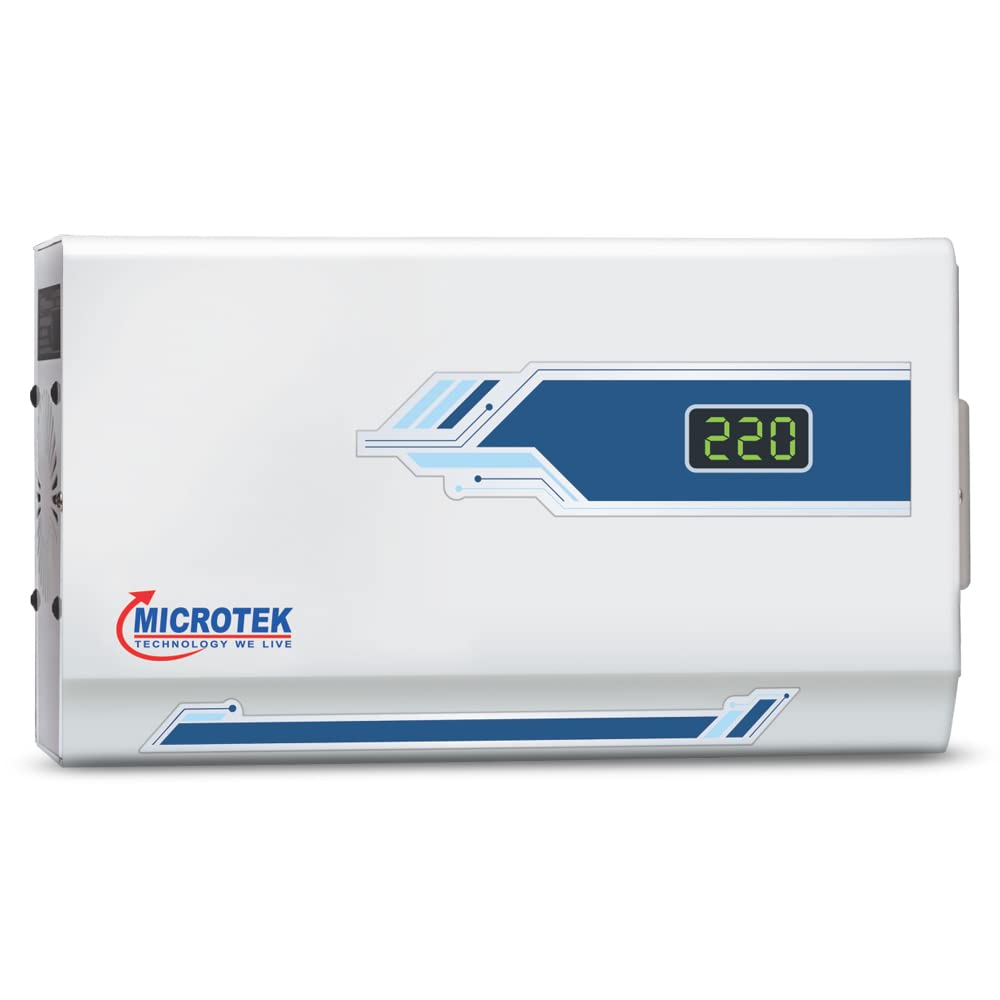 Microtek Pearl Em4130+ Digital Display Wall Mounted Automatic Voltage Digital Display Stabilizer For Aircondition Conditioner (A