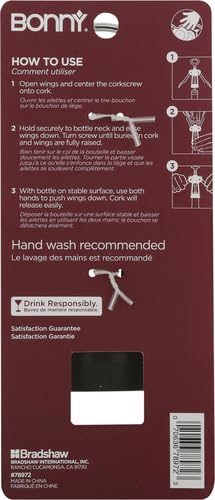 Bonny Bar Deluxe Wing Corkscrew,Black