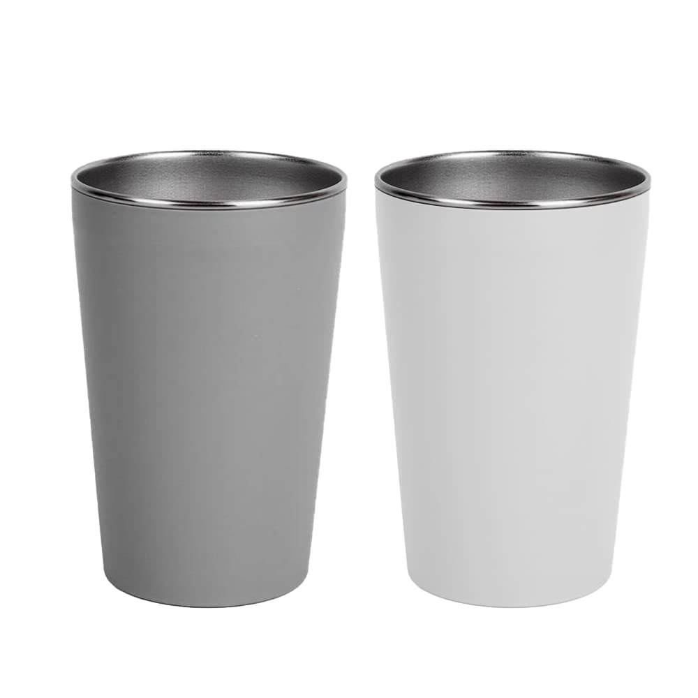 Wongwongcat Drinking Cups 2Pcs, Stainless Steel Coffee Cup 500 Ml, Anti-Scald And Non-Slip Cup, Drinking Cup For Hot And Cold Dr