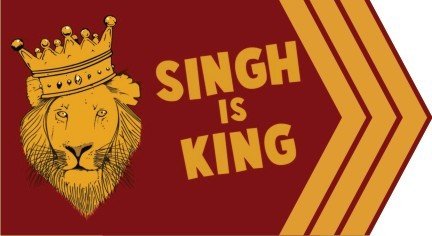 Funcart Singh is King Photo Booth Board