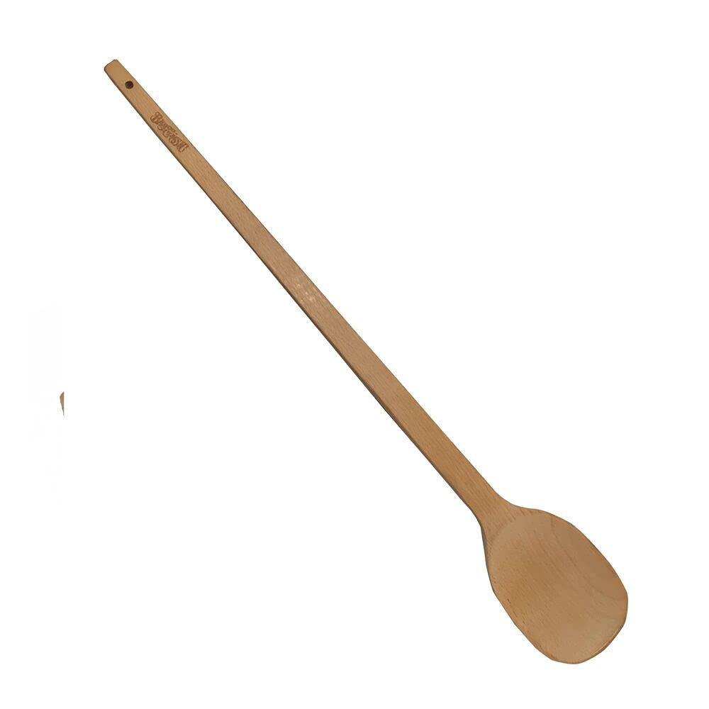 Bayou Classic 102727in Wooden Cooking Spoon, large, tan