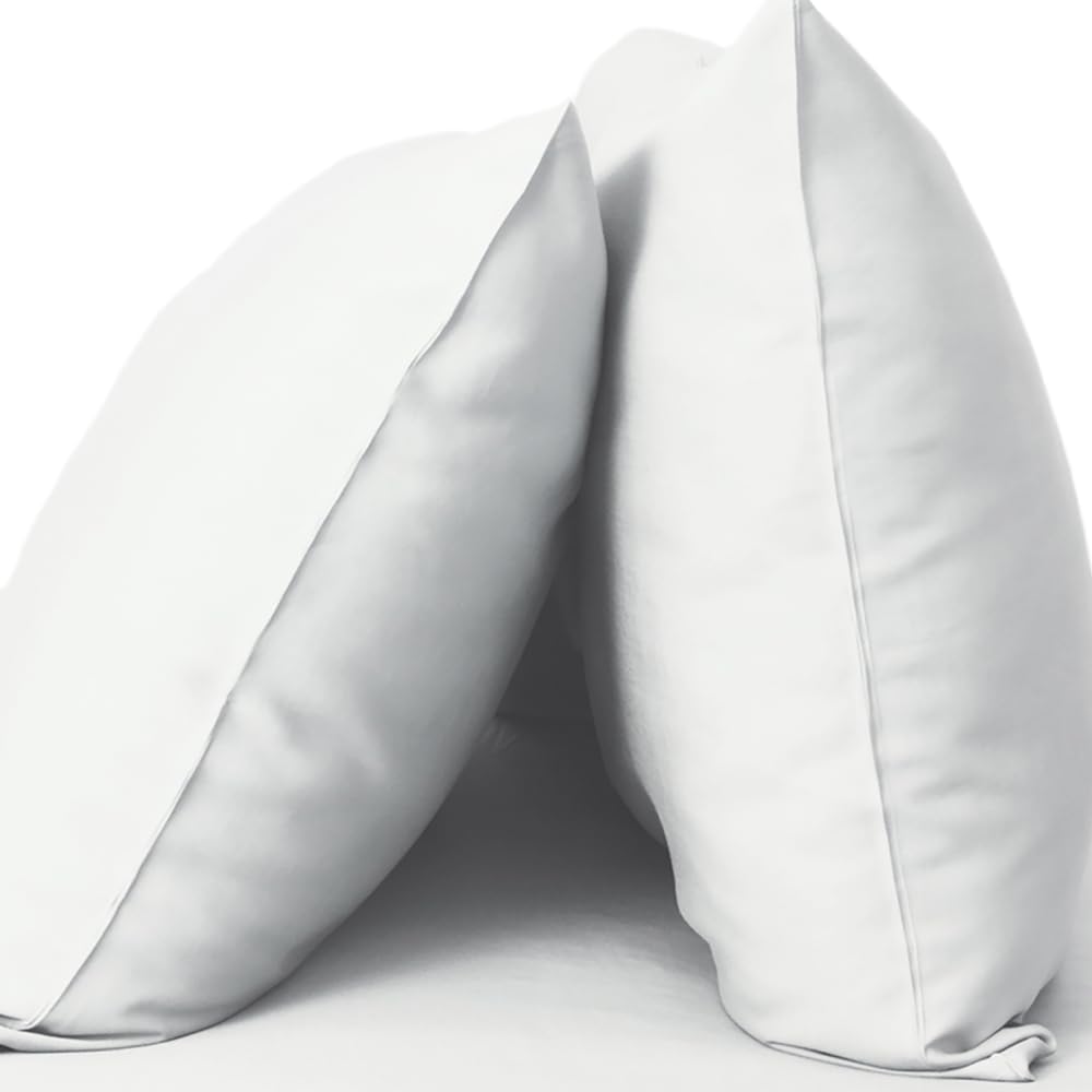 Resort Bamboo Pillowcase Set - White-Standard By Cariloha For Unisex - 2 Pc Pillowcase