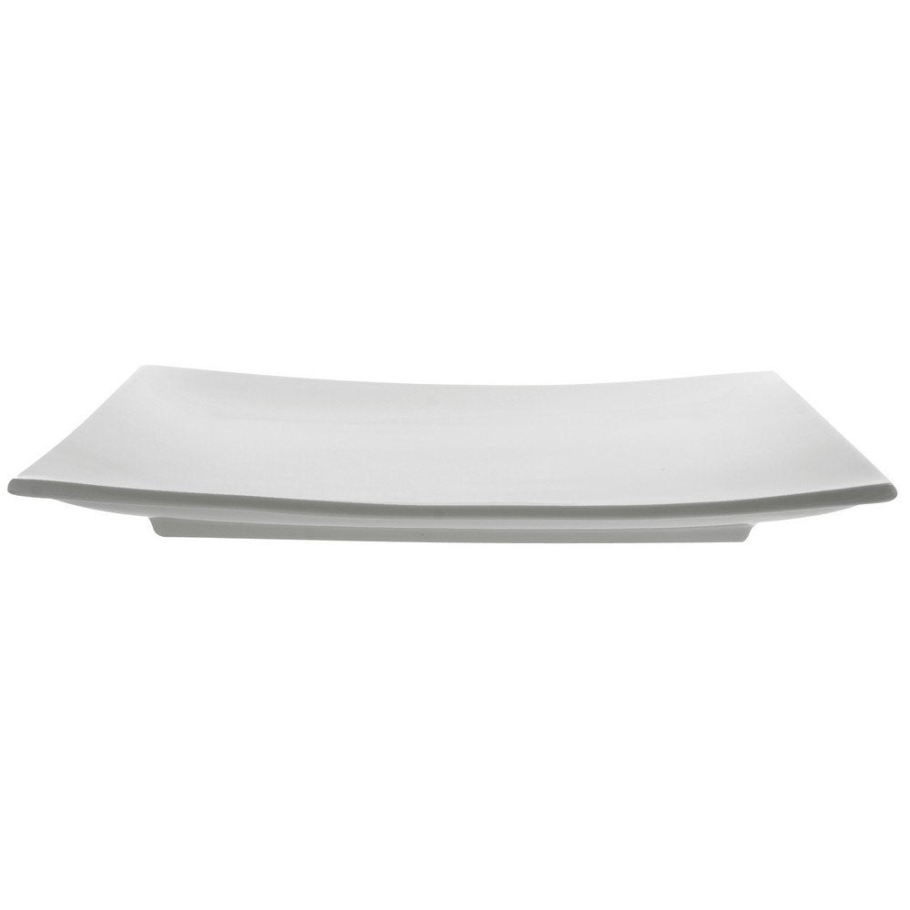 10 Strawberry Street Whittier 12.875 x 9.125 Rectangular Sushi Plate, Set of 2, White