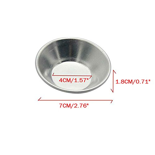 Akoak Egg Tart Mold Heat Resistant Non Stick Aluminum Mini Pie Cupcake Cake Pan Cookie Pudding Jello Chocolate Molds Tin Baking